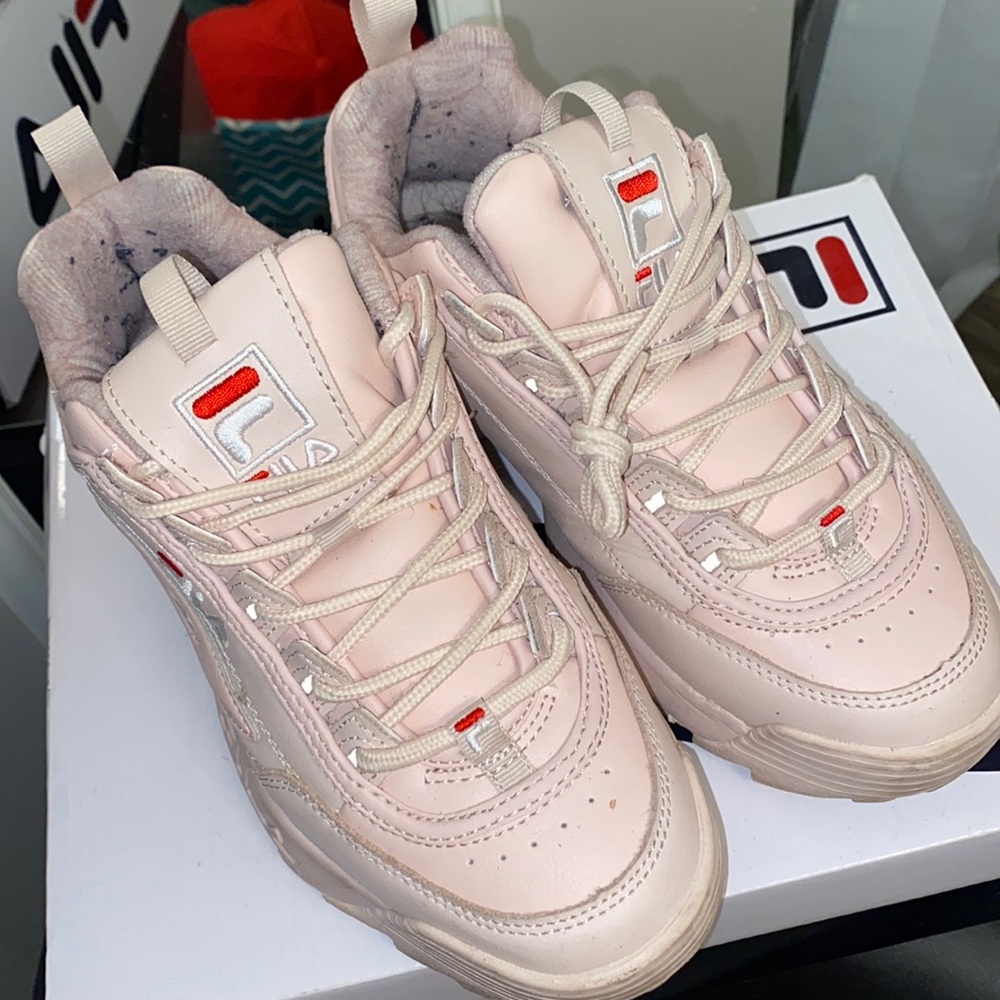 Pink Platform FILA’s💞